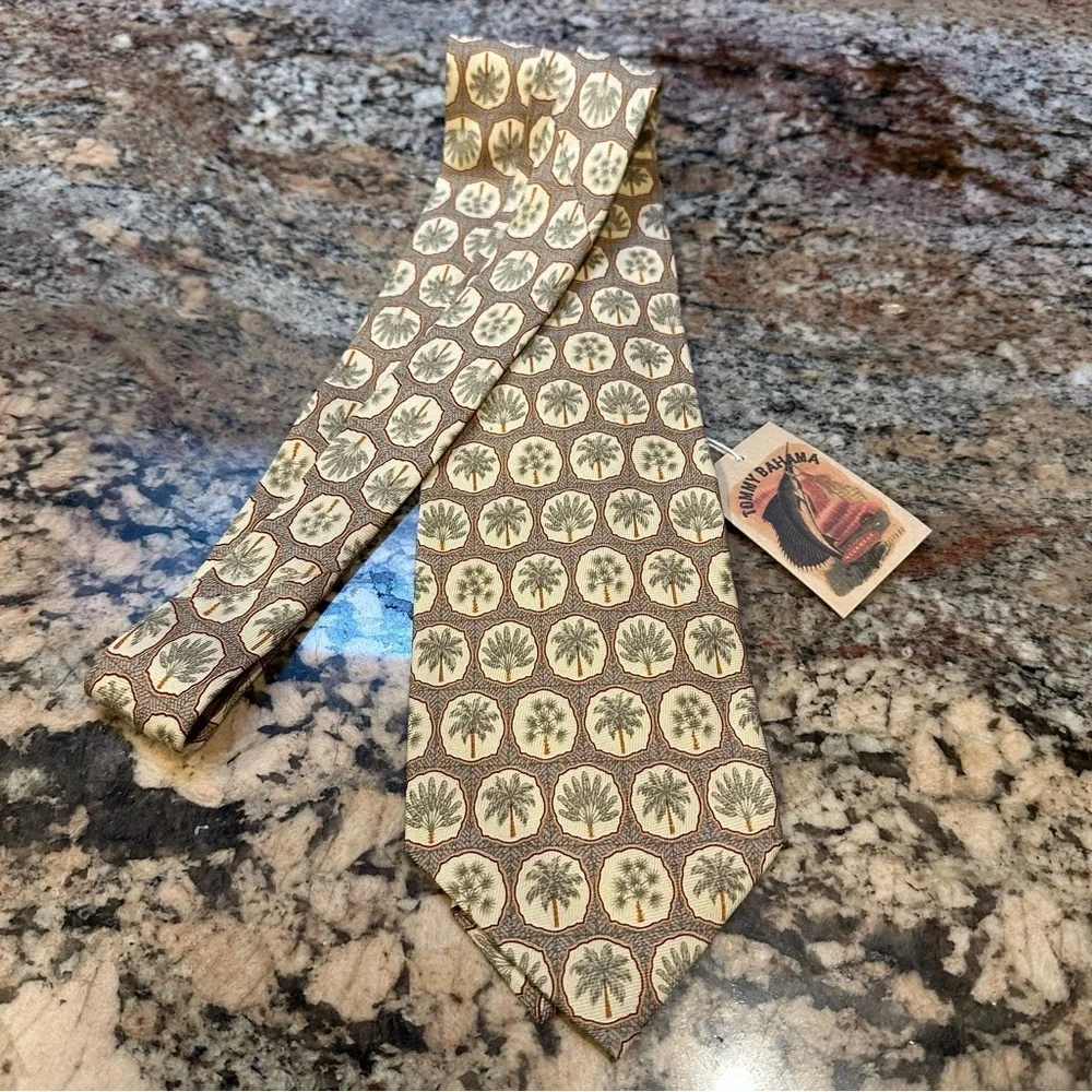 Tommy Bahama Khaki Island Tiles Tie 58” x 4”
